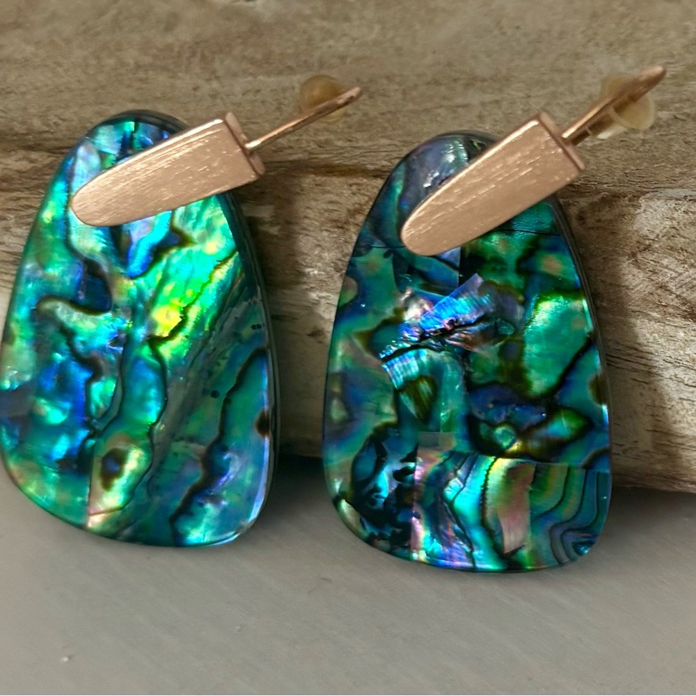 Kendra Scott Elegant Abalone Shell Marty Drop Earrings